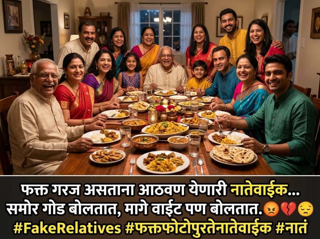 Fake Relatives Quotes in Marathi