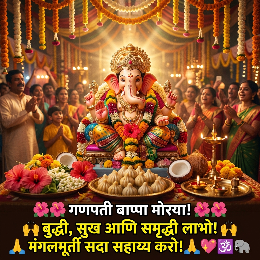 Ganpati Bappa Quotes in Marathi
