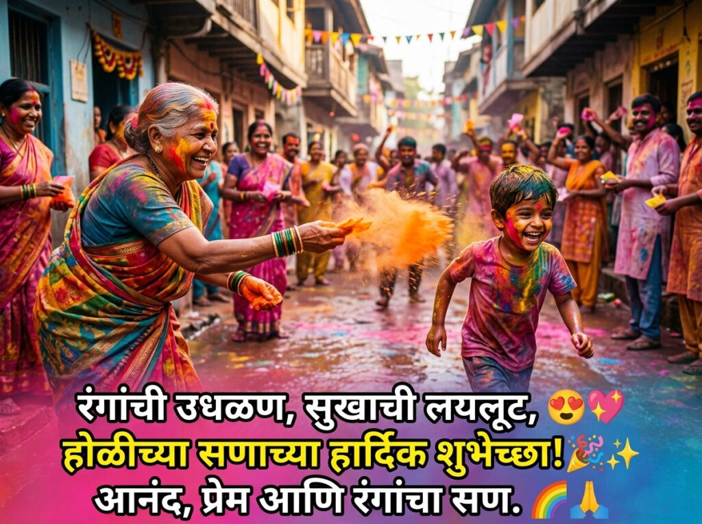 Holi Quotes in Marathi