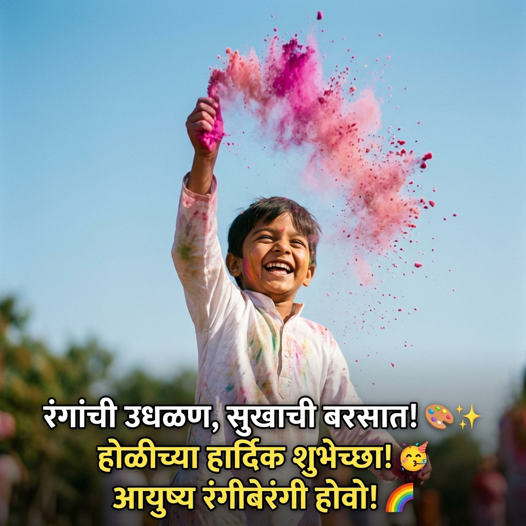 Holi Quotes in Marathi