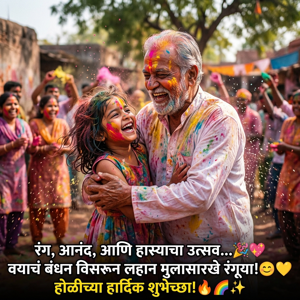 Holi Quotes in Marathi