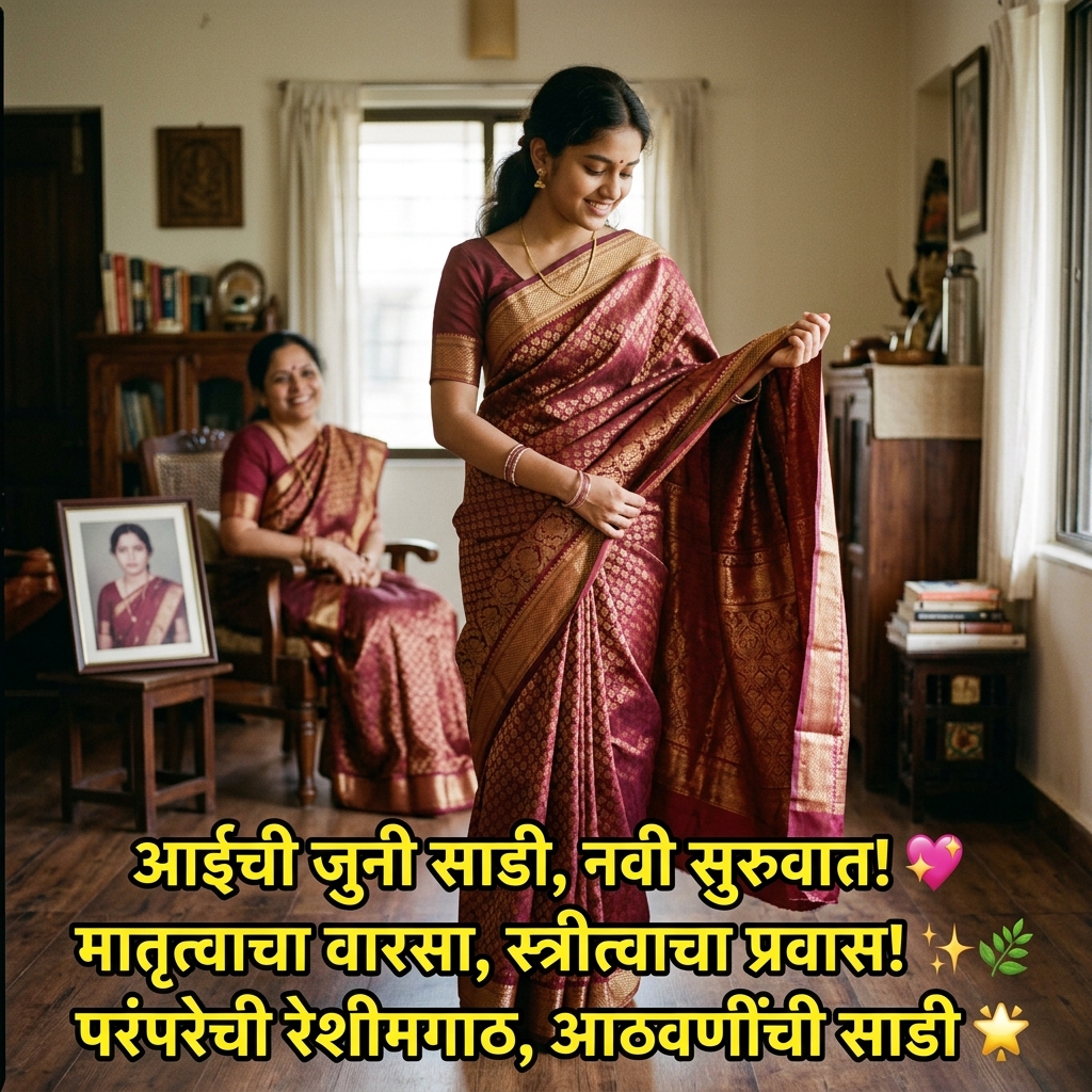 Saree Quotes in Marathi