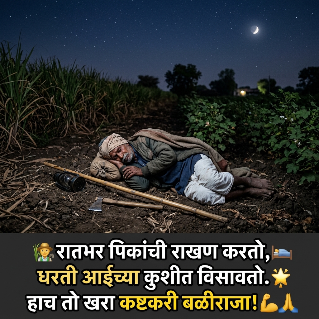 Shetkari Quotes in Marathi