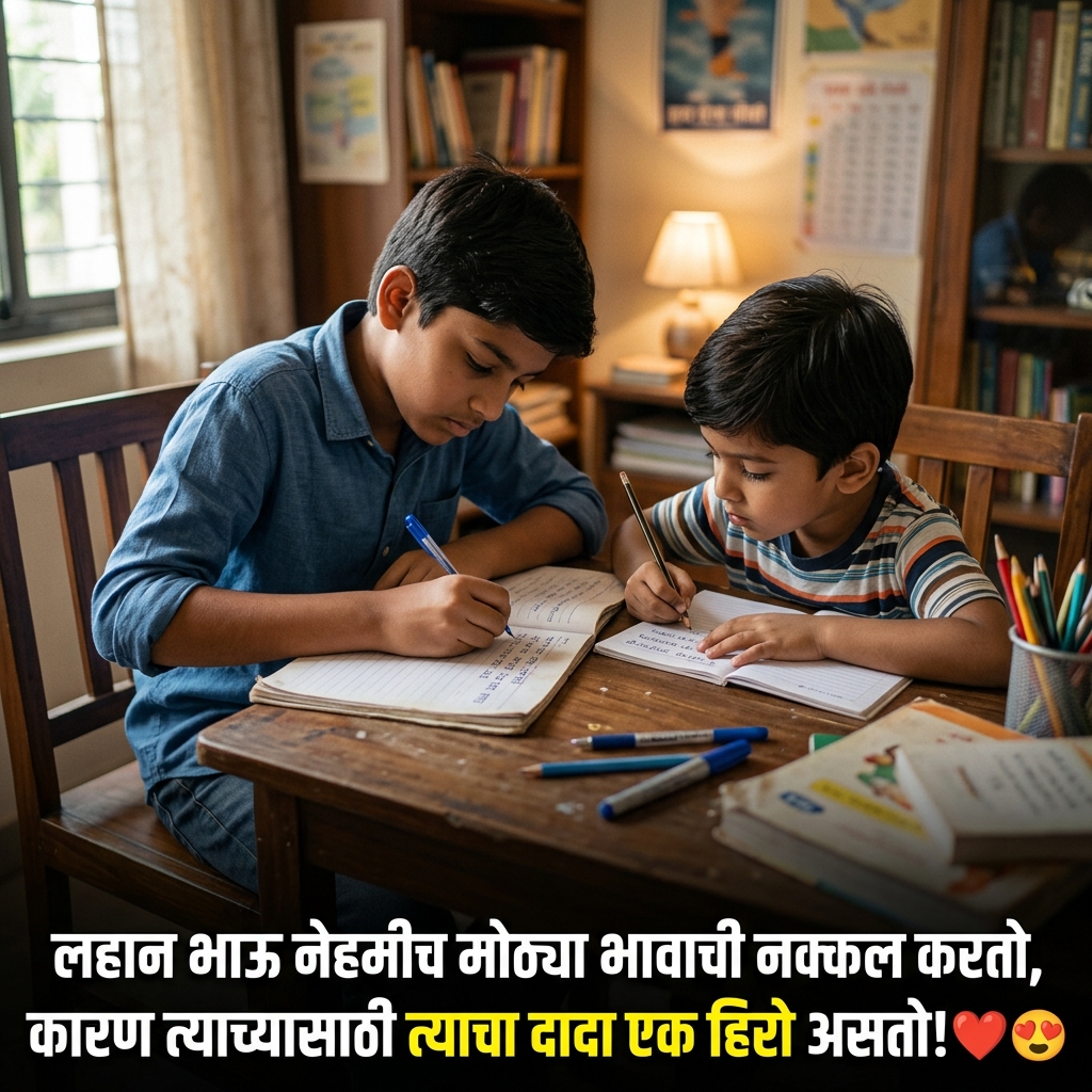 Small Brother Quotes in Marathi