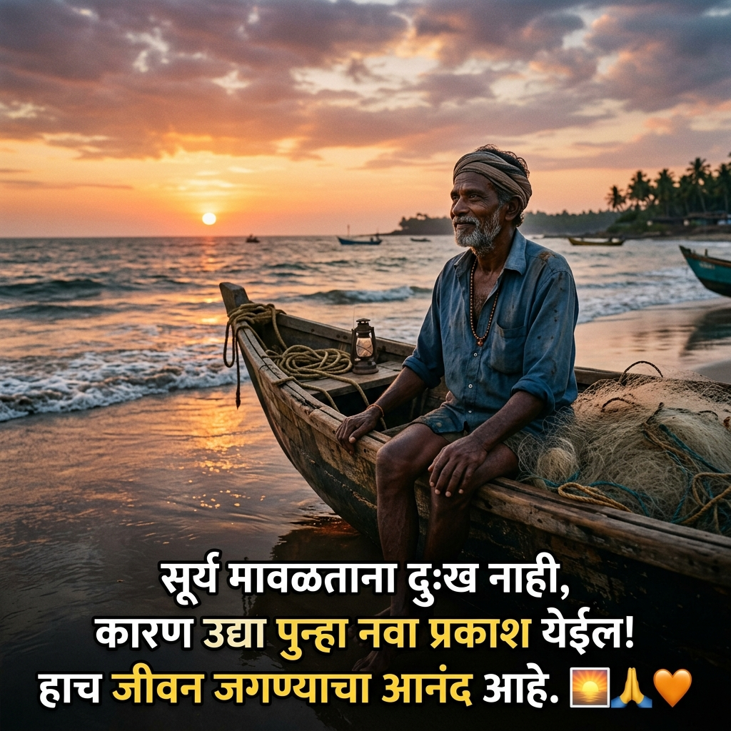 Sunset Quotes in Marathi