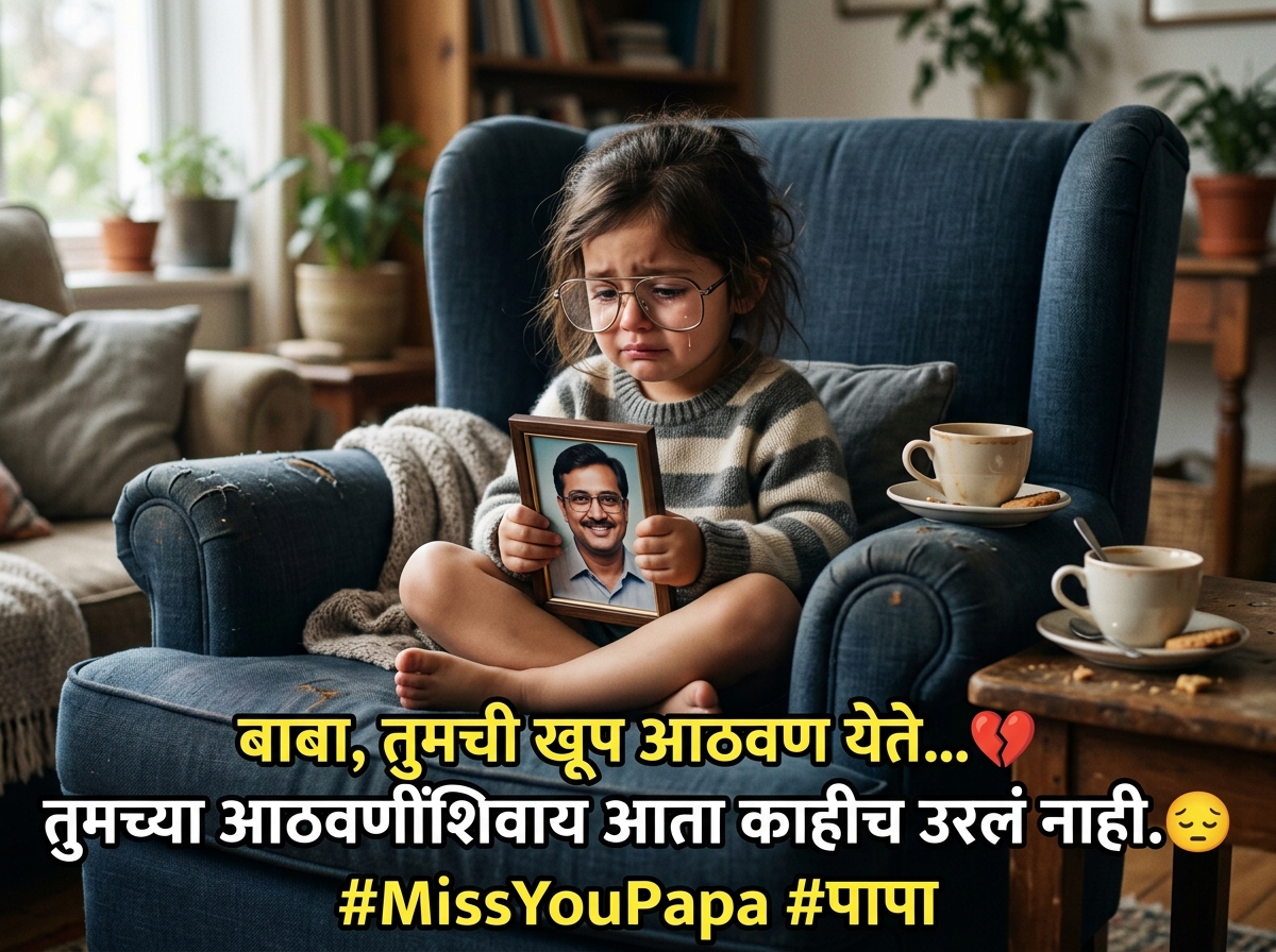 Miss You Papa Quotes in Marathi