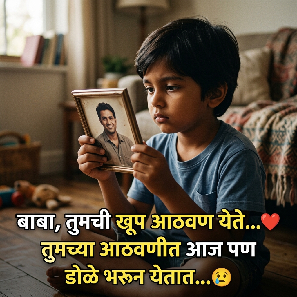 Miss You Papa Quotes in Marathi