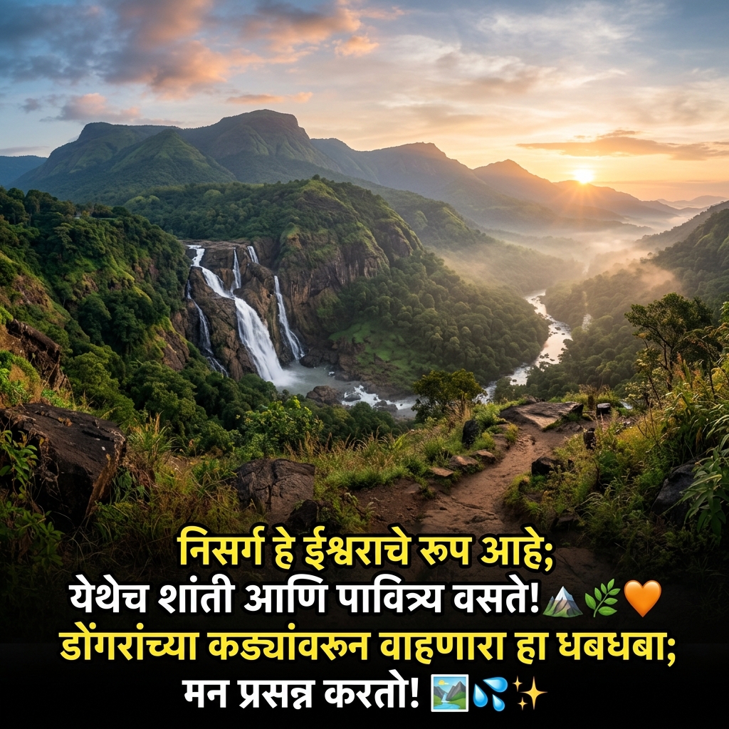 Nature Quotes in Marathi