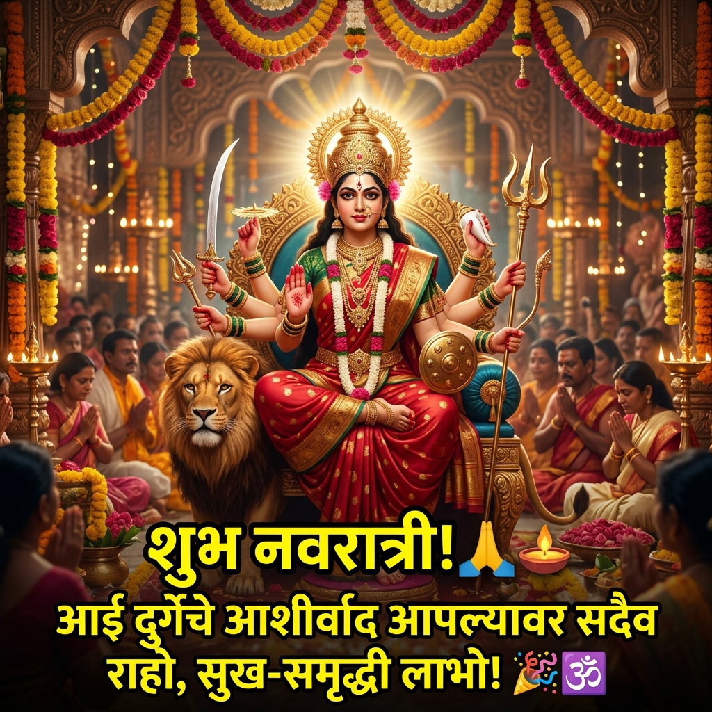Navratri Quotes in Marathi