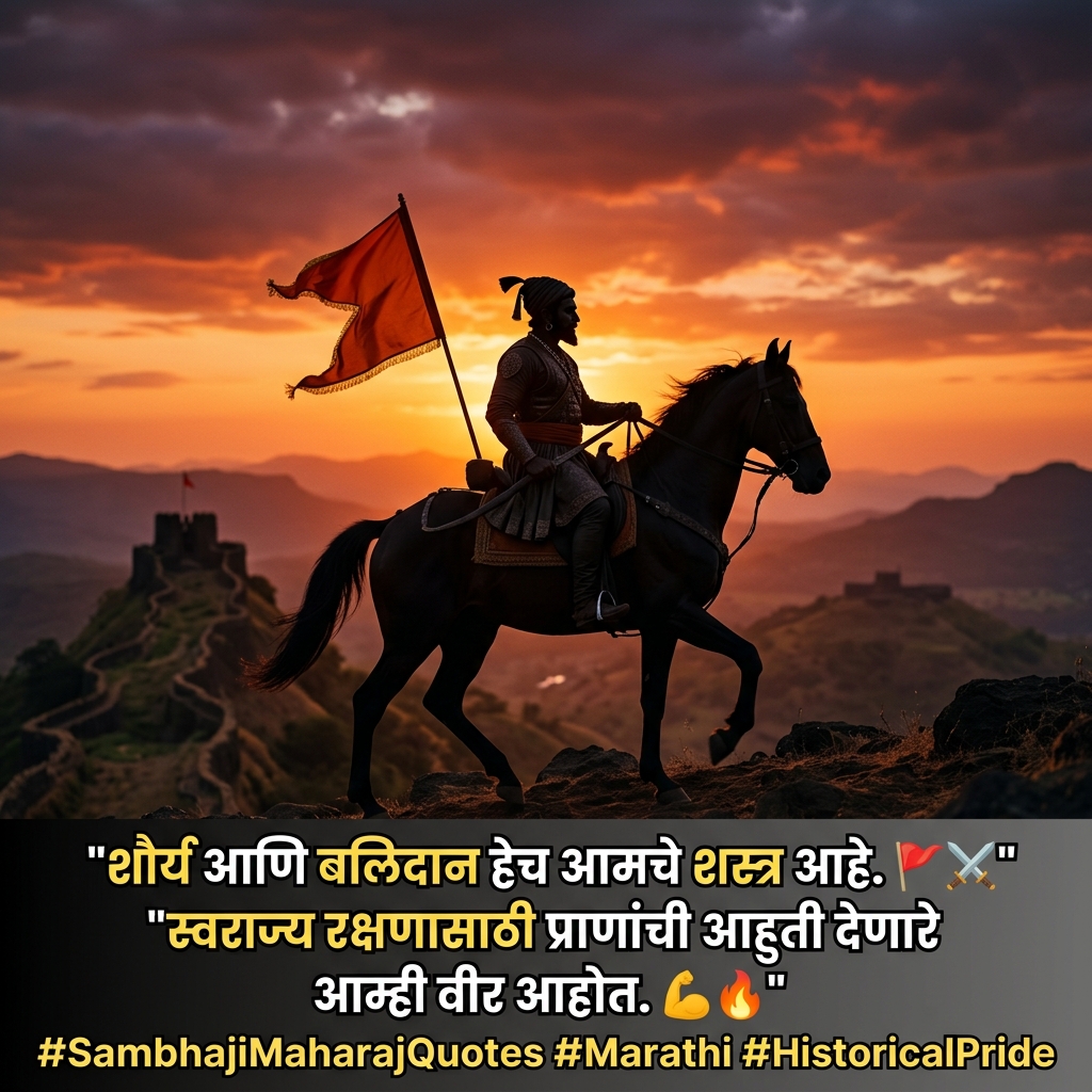 Sambhaji Maharaj Quotes in Marathi 