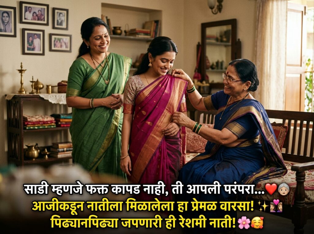 Saree Quotes in Marathi