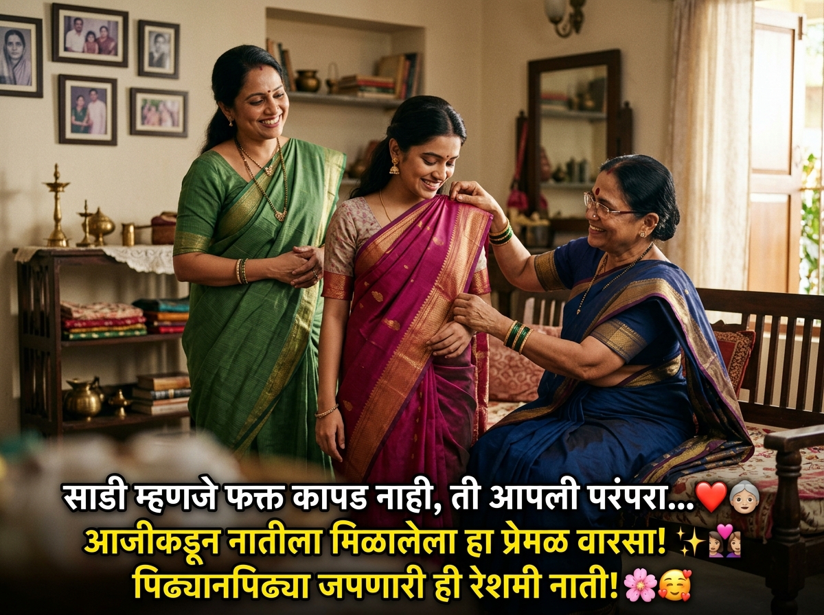 Saree Quotes in Marathi