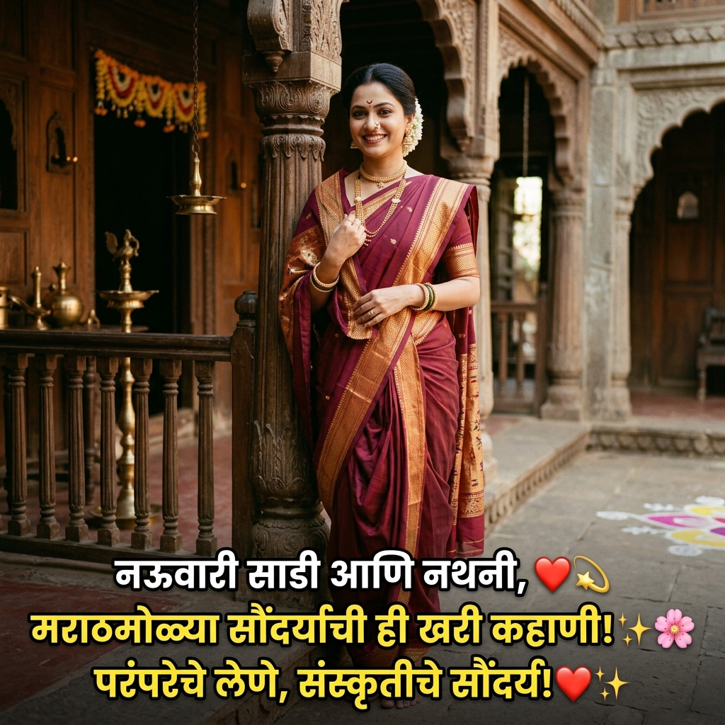 Saree Quotes in Marathi