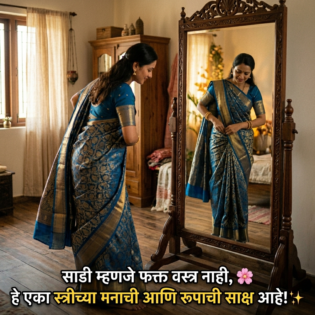 Saree Quotes in Marathi