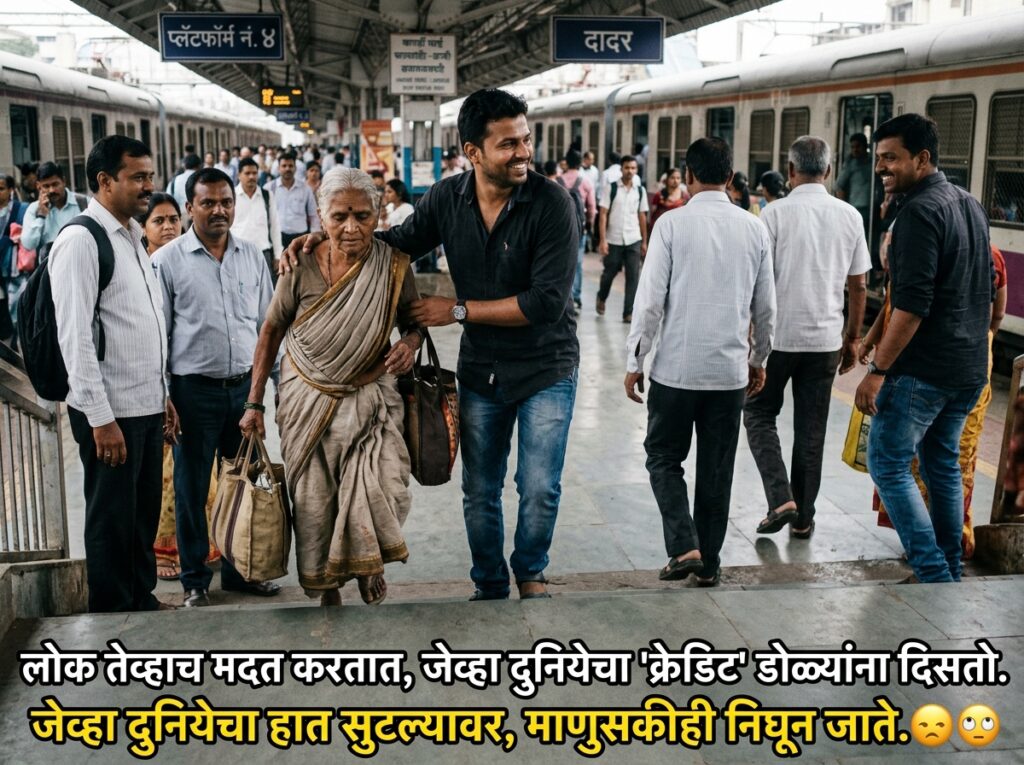 Selfish People Quotes in Marathi