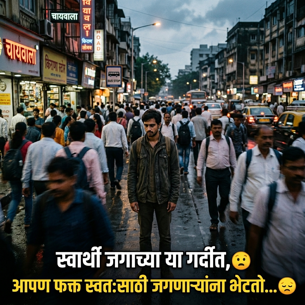 Selfish People Quotes in Marathi
