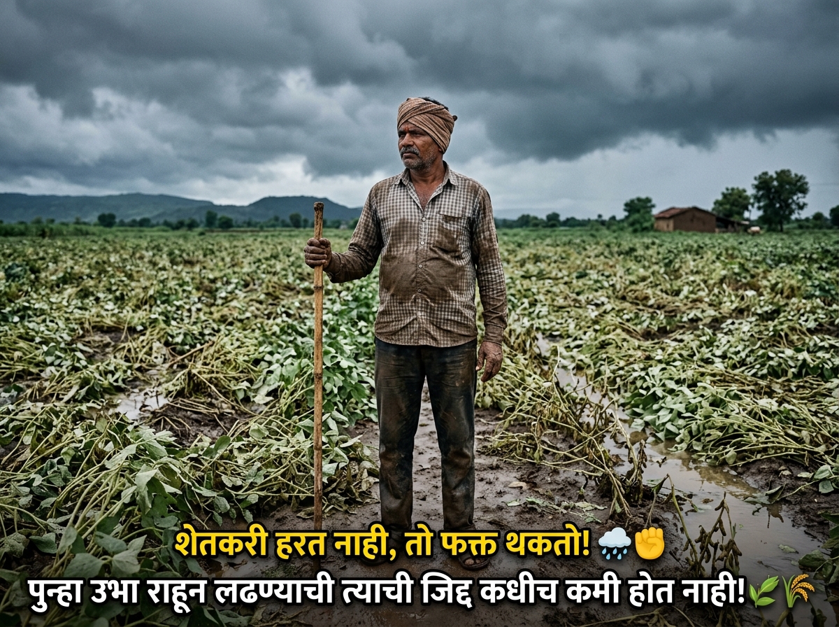 Shetkari Quotes in Marathi