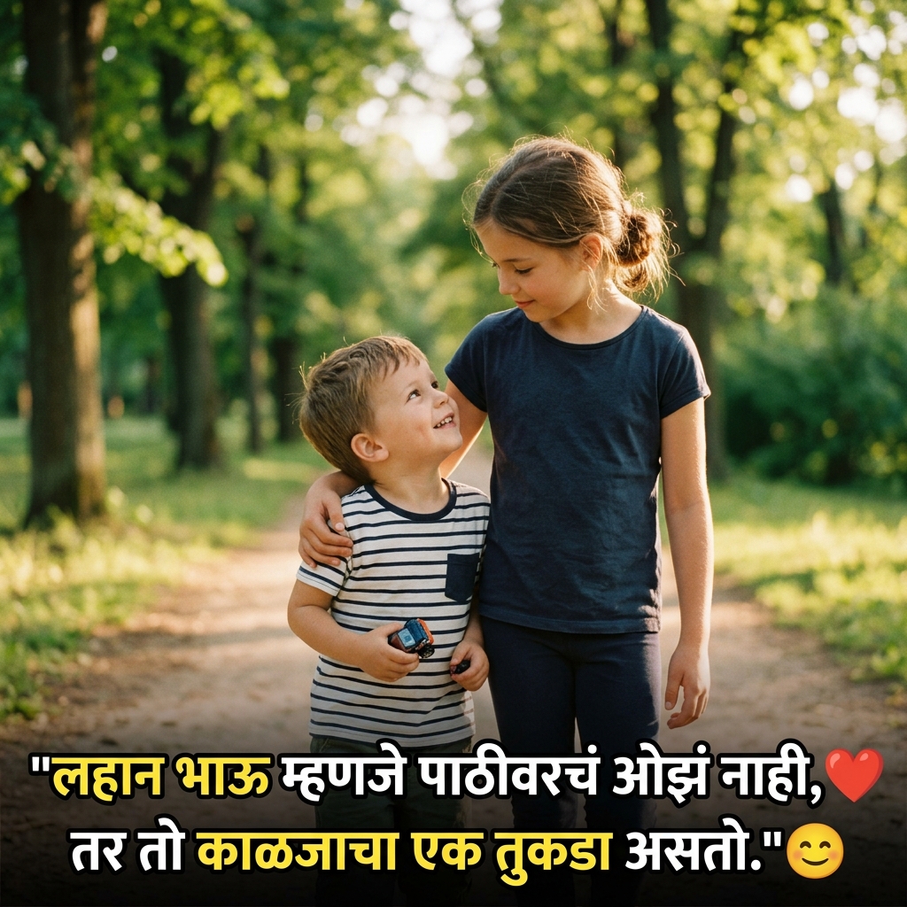 Small Brother Quotes in Marathi