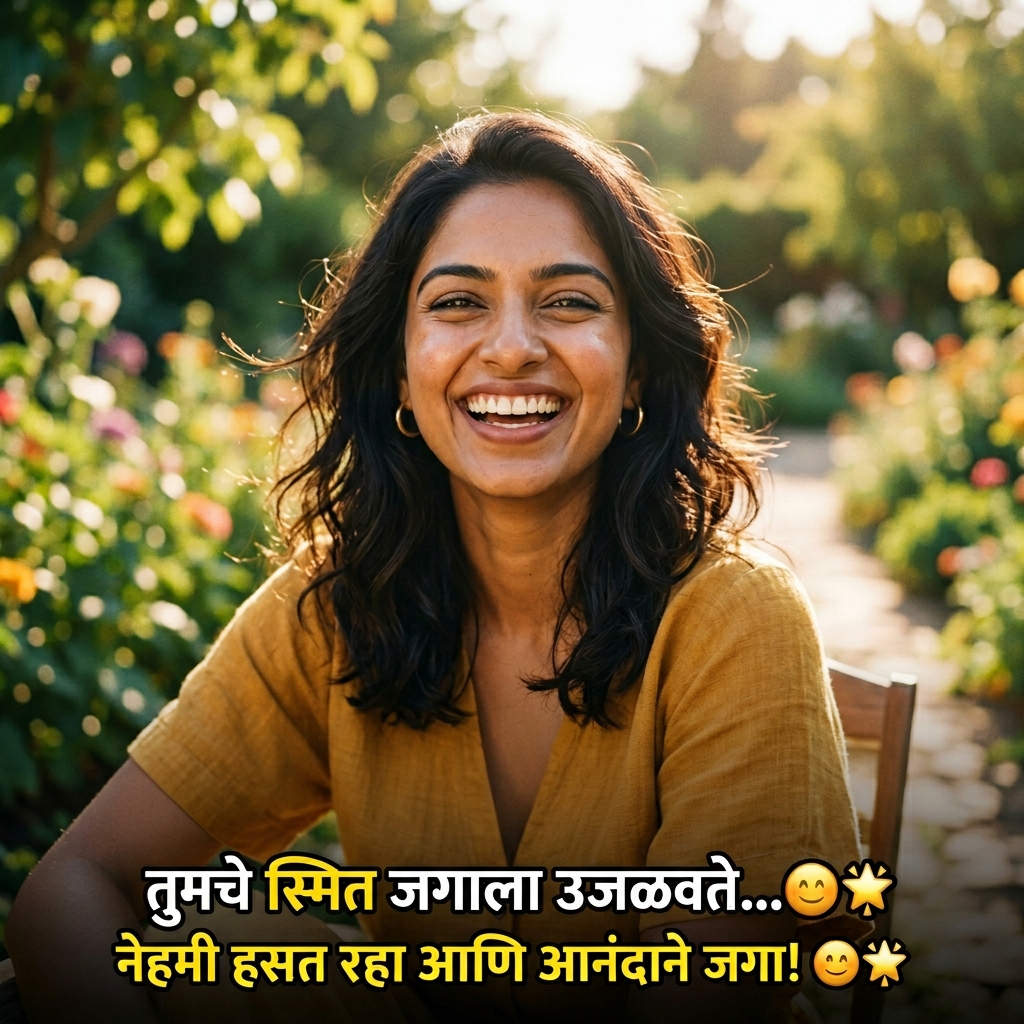 Smile Quotes in Marathi