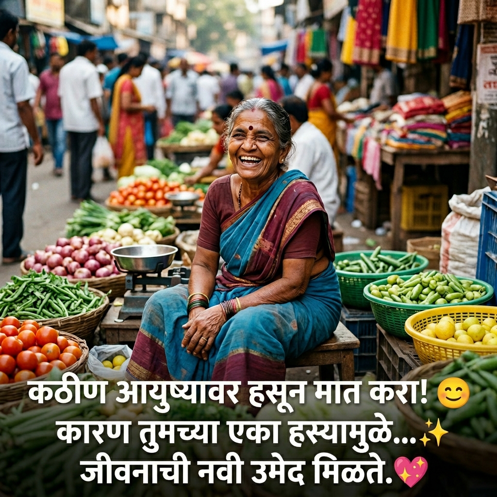 Smile Quotes in Marathi