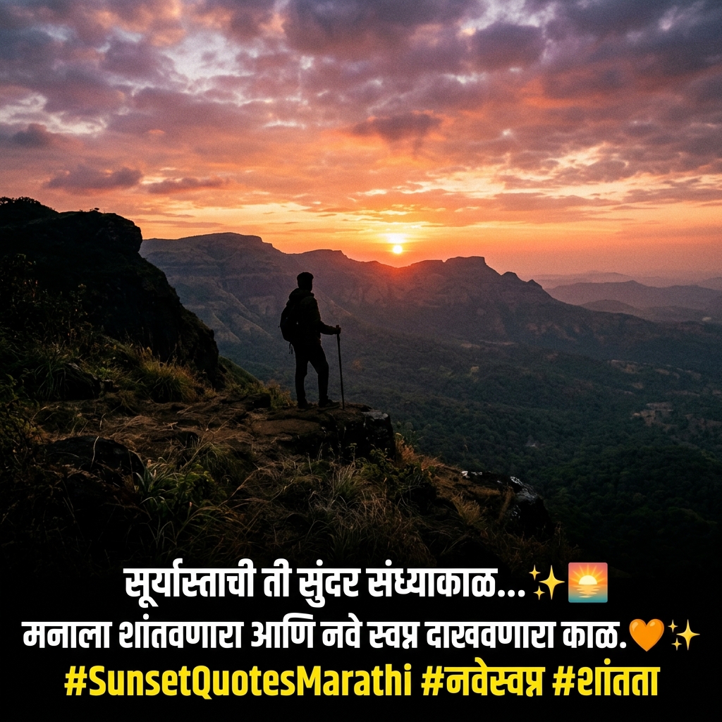 Sunset Quotes in Marathi
