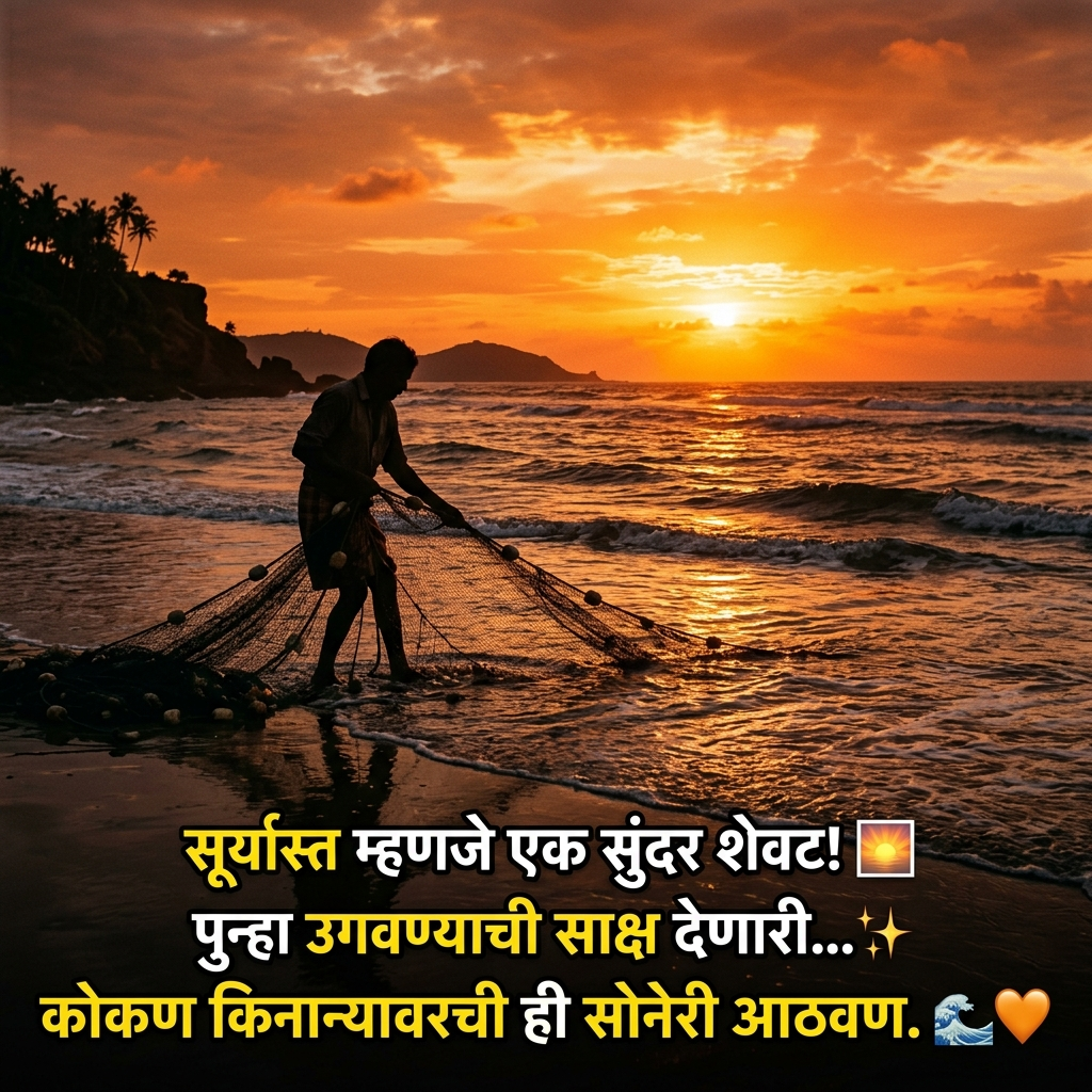 Sunset Quotes in Marathi